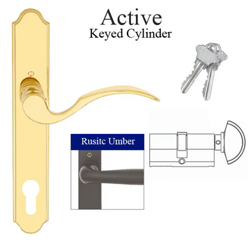 MUNCHEN ACTIVE HANDLE SET M112PL / 374N, RUSTIC UMBER , 2214651